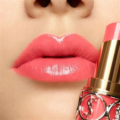 ysl rouge volupte shine 65 iredescent coral|YSL corail intuitive 15.